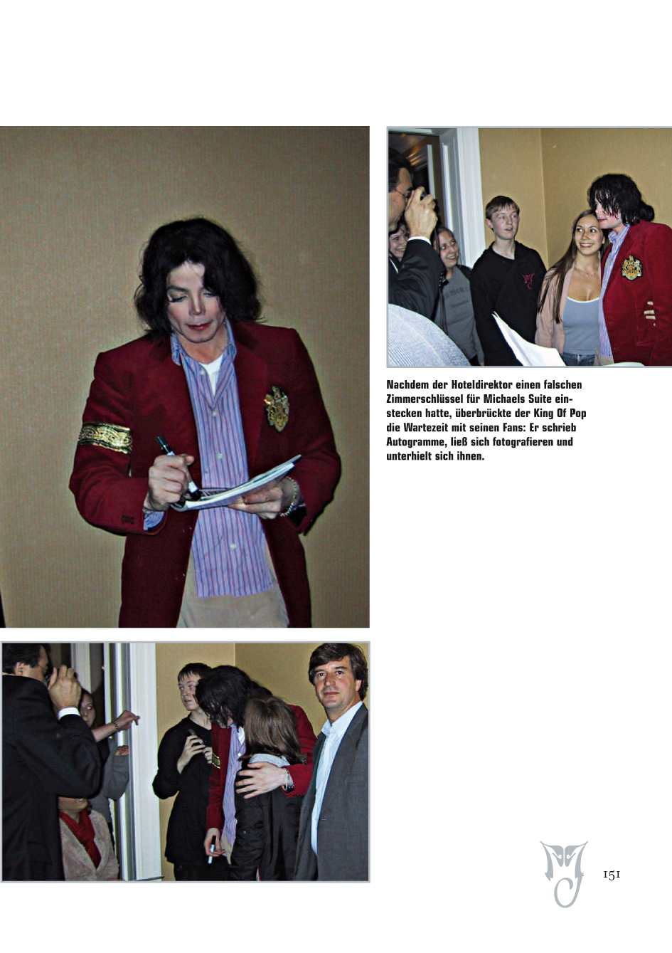 Michael Jackson mit Fans